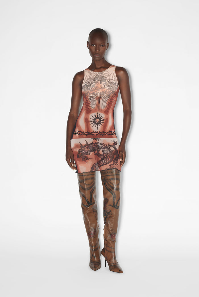 jean paul gaultier La Robe Tattoo Safe Sex Beige