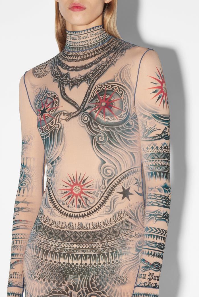 Jean Paul Gaultier La Robe Tattoo Soleil Beige