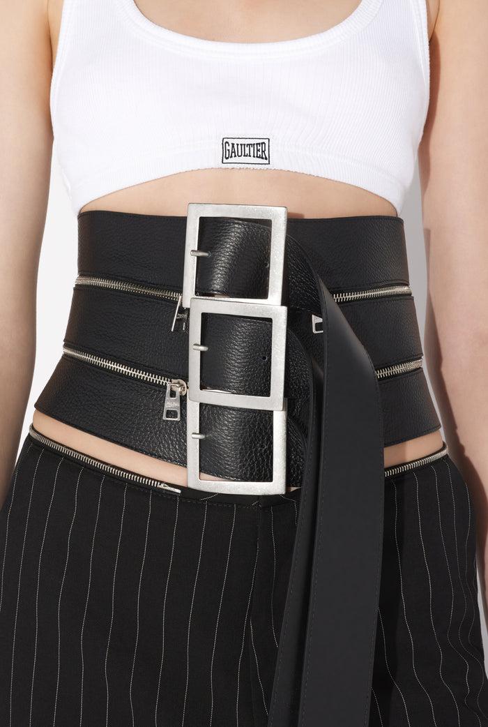 Jean Paul Gaultier La Triple Ceinture Noir