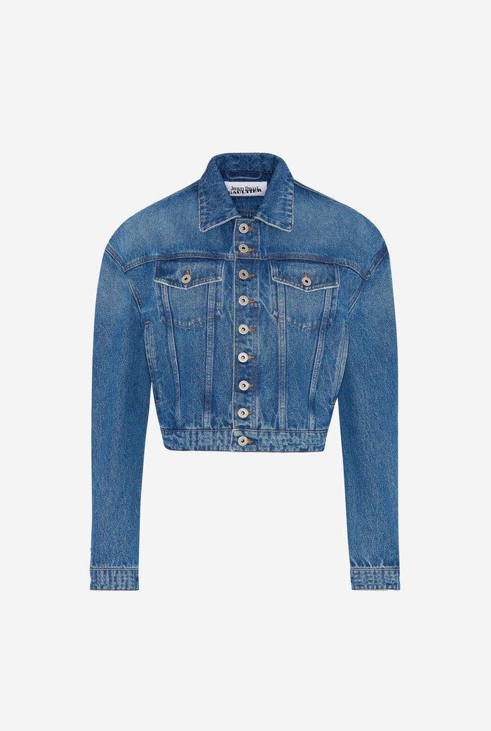 Jean Paul Gaultier La Veste Denim Boutonnée Bleu