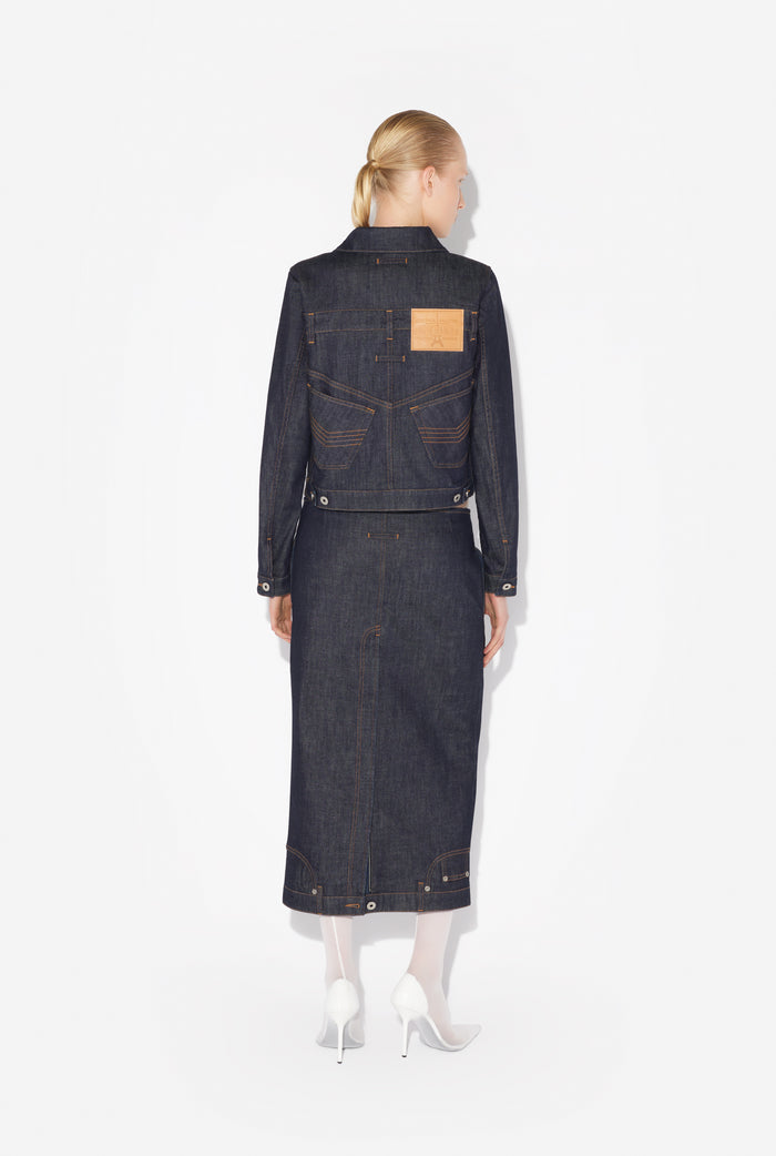 Jean Paul Gaultier La Veste Denim Inversée Bleu