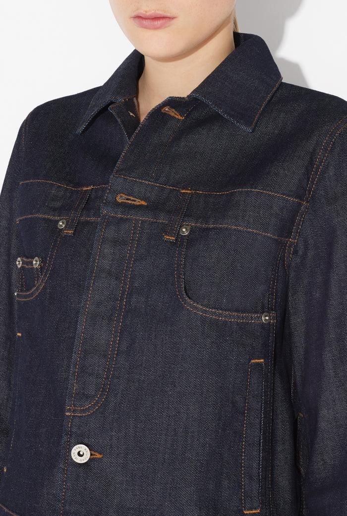 Jean Paul Gaultier La Veste Denim Inversée Bleu