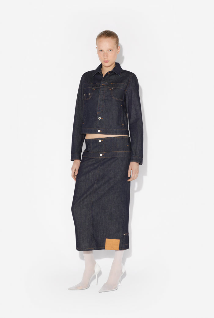 jean paul gaultier La Veste Denim Inversée Bleu