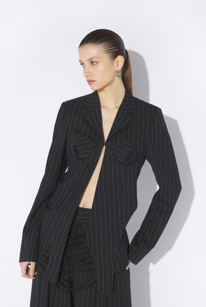Jean Paul Gaultier La Veste Tailleur Corset Noir