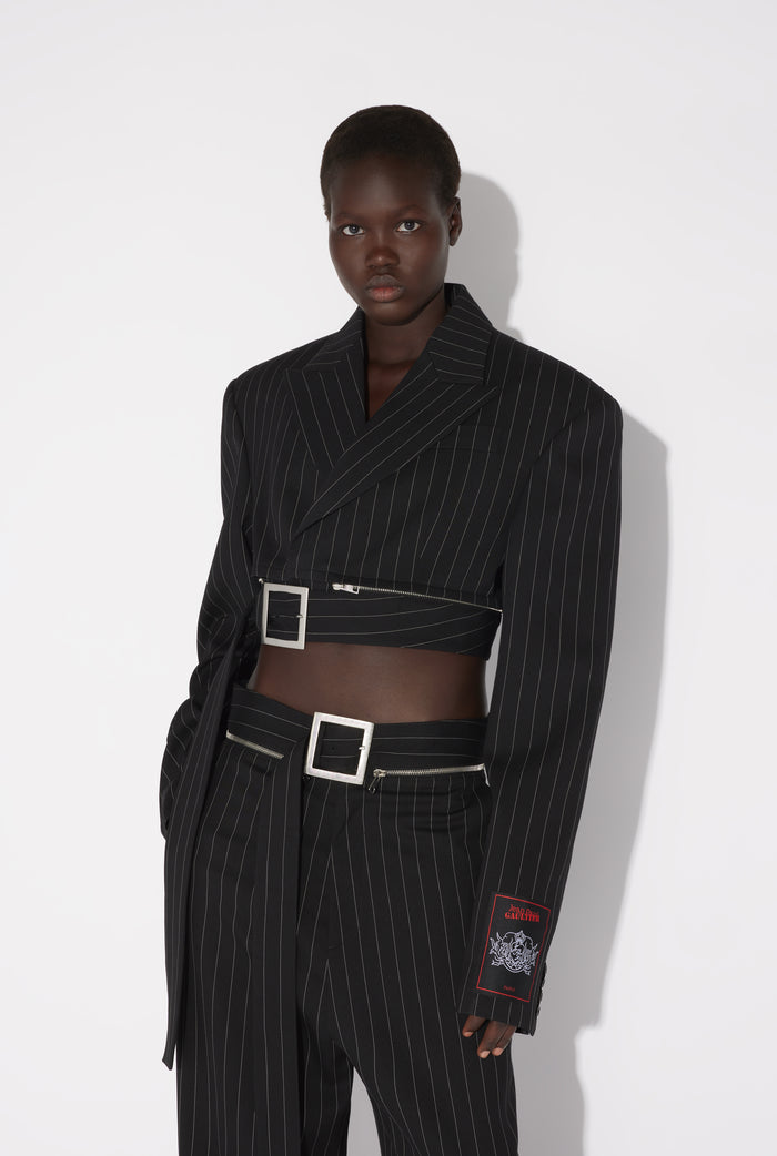 Jean Paul Gaultier La Veste Tailleur Courte Noir