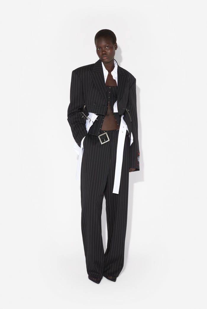 jean paul gaultier La Veste Tailleur Courte Noir