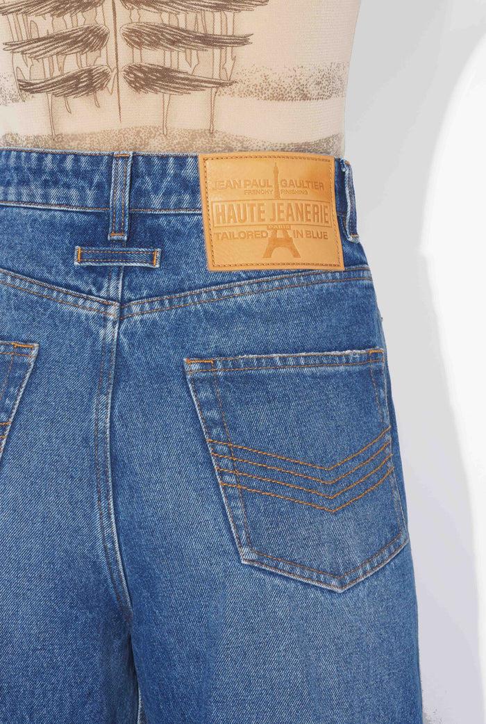 Jean Paul Gaultier Le Jean Denim Boutonné Bleu