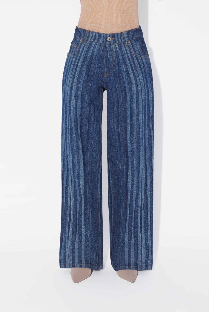 Jean Paul Gaultier Le Jean Denim Spirale Bleu