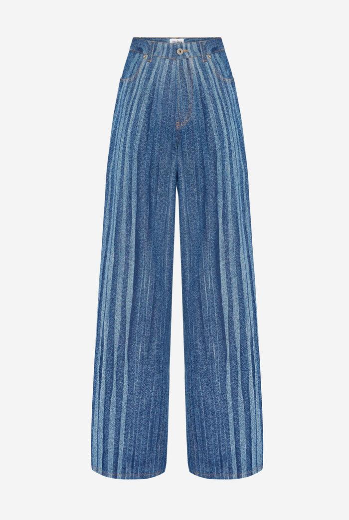 Jean Paul Gaultier Le Jean Denim Spirale Bleu
