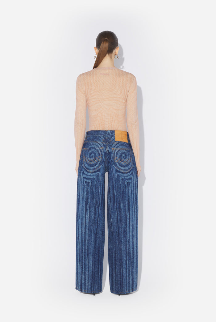 jean paul gaultier Le Jean Denim Spirale Bleu