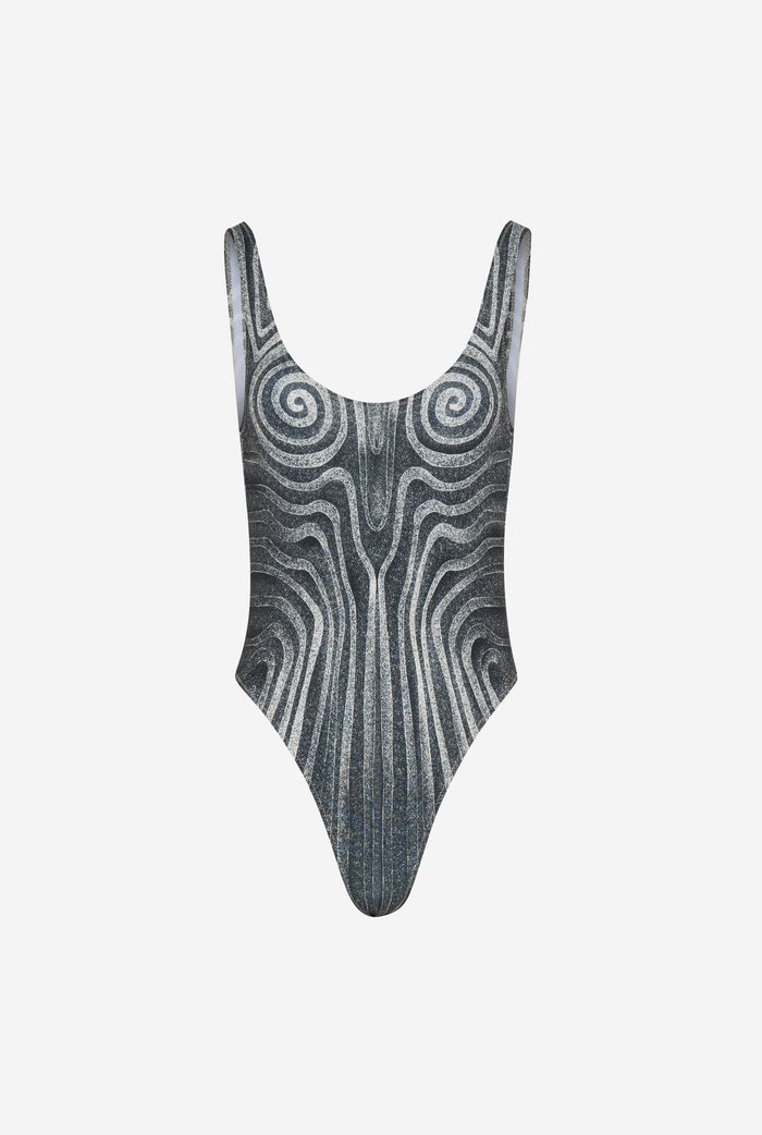 Jean Paul Gaultier Le Maillot Spirale Noir Noir