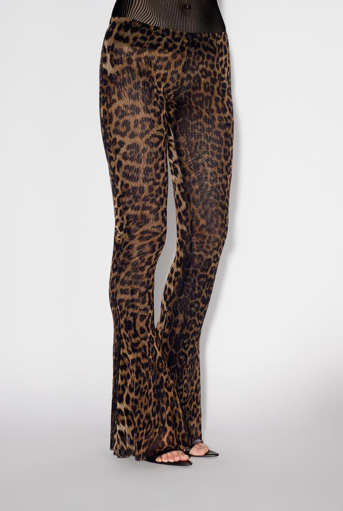 Jean Paul Gaultier Le Pantalon Léopard Beige