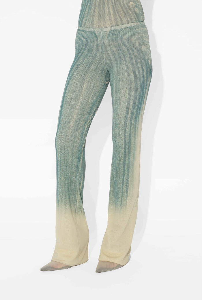 Jean Paul Gaultier Le Pantalon Spirale Bleu Bleu