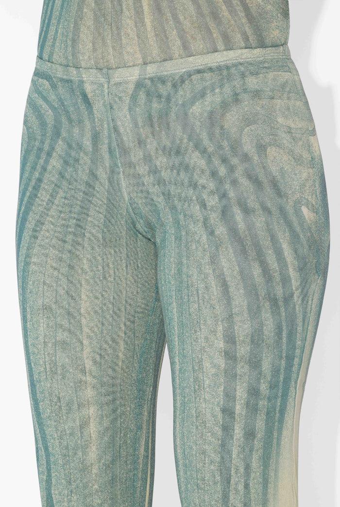 Jean Paul Gaultier Le Pantalon Spirale Bleu Bleu