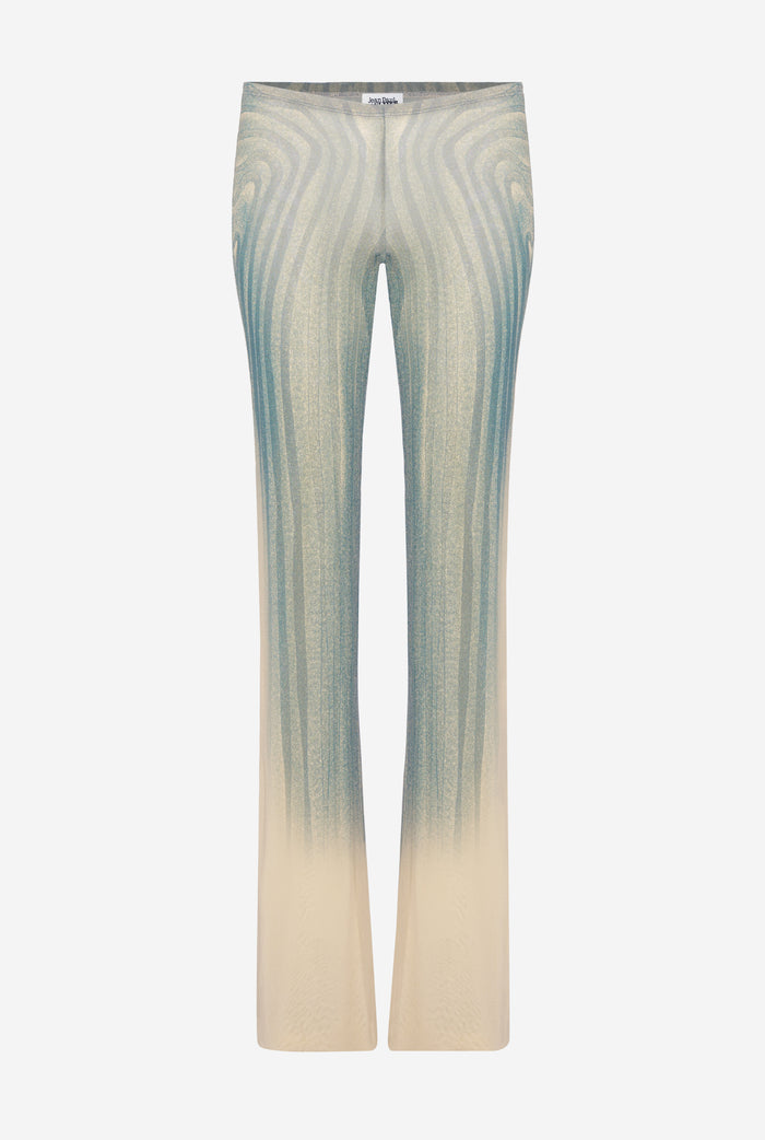 Jean Paul Gaultier Le Pantalon Spirale Bleu Bleu