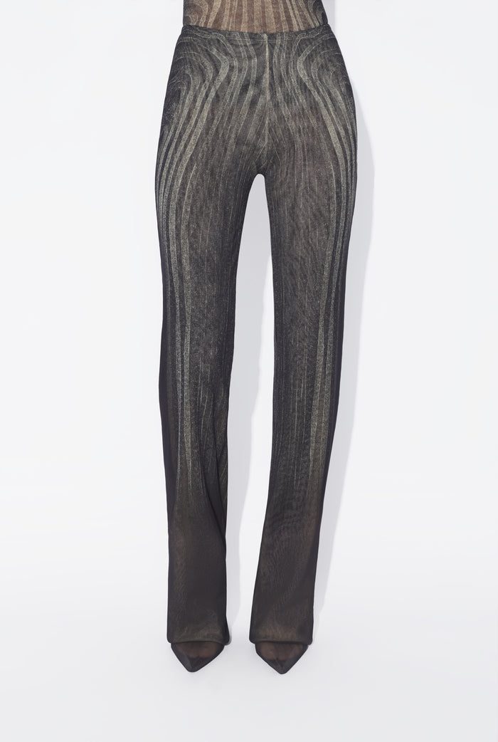 Jean Paul Gaultier Le Pantalon Spirale Noir Noir
