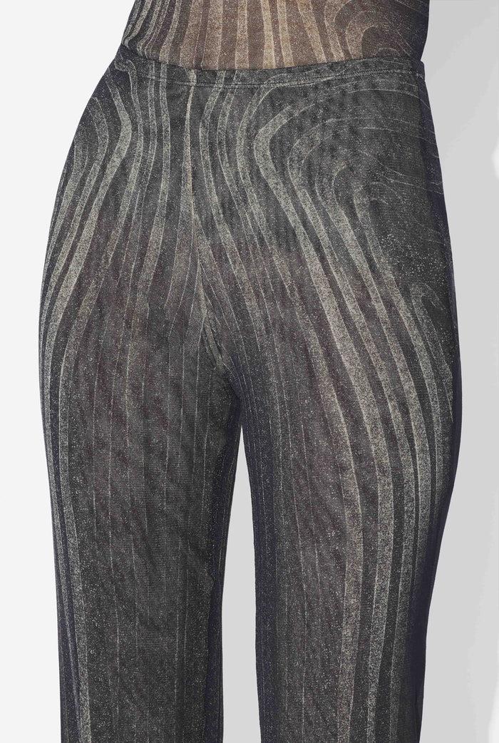 Jean Paul Gaultier Le Pantalon Spirale Noir Noir