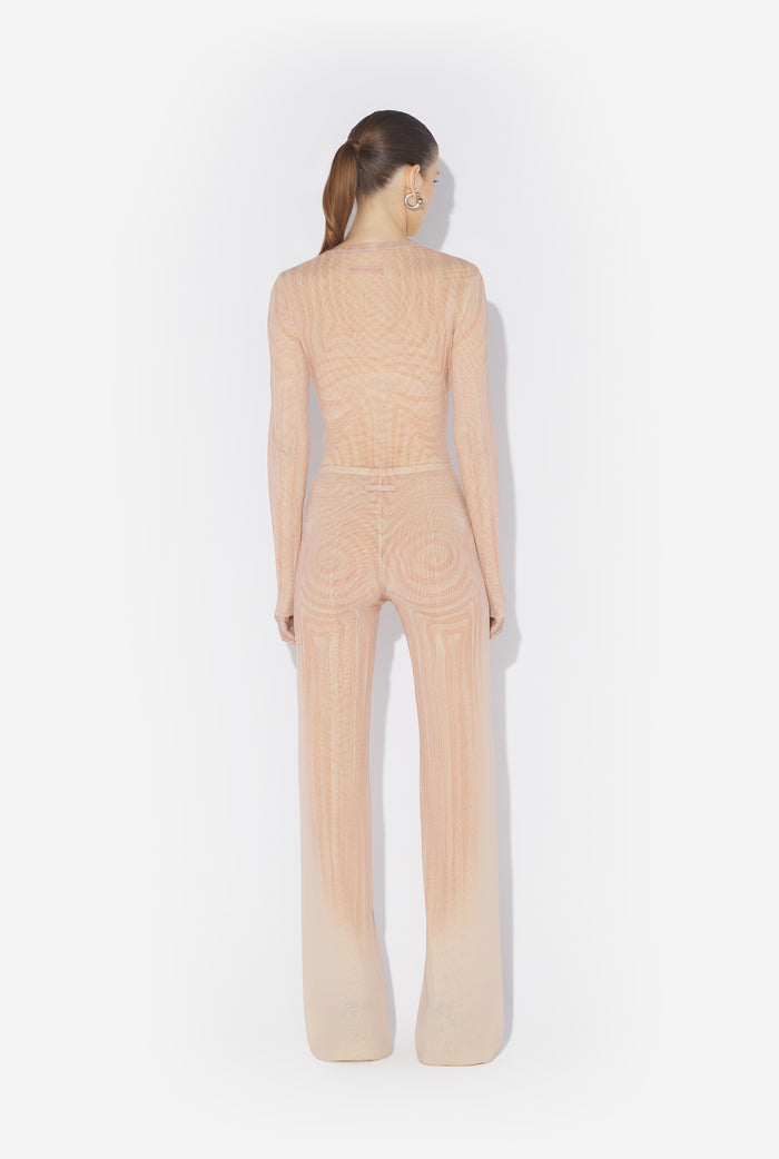 jean paul gaultier Le Pantalon Spirale Rose Rose