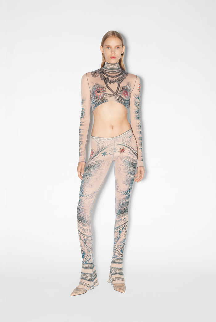 jean paul gaultier Le Pantalon Tattoo Soleil Beige