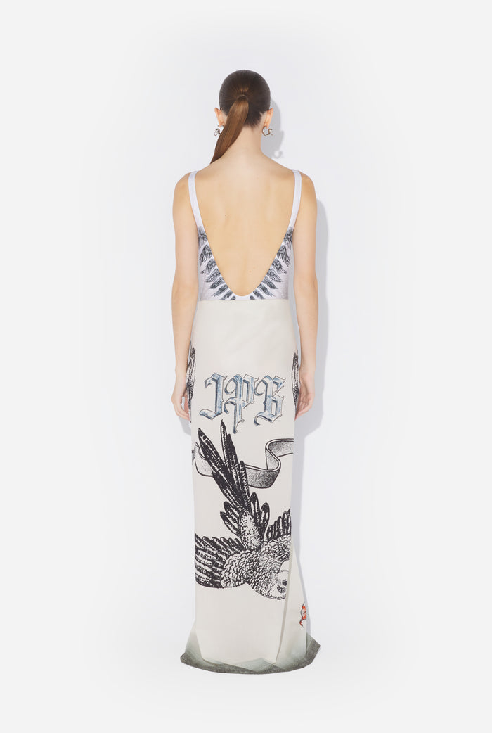 jean paul gaultier Le Paréo Tattoo Bird Écru