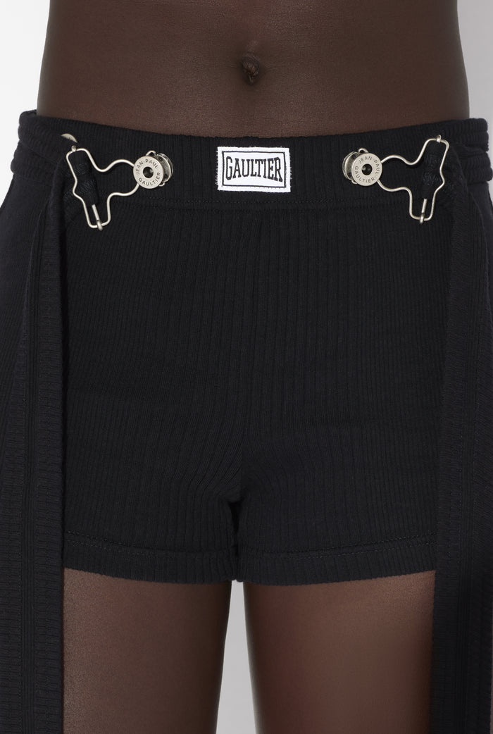 Jean Paul Gaultier Le Short à Patch Noir Noir