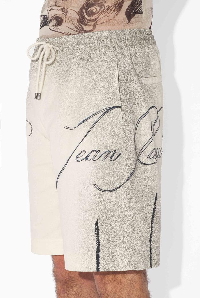 Jean Paul Gaultier Le Short Multi-Tattoo Écru