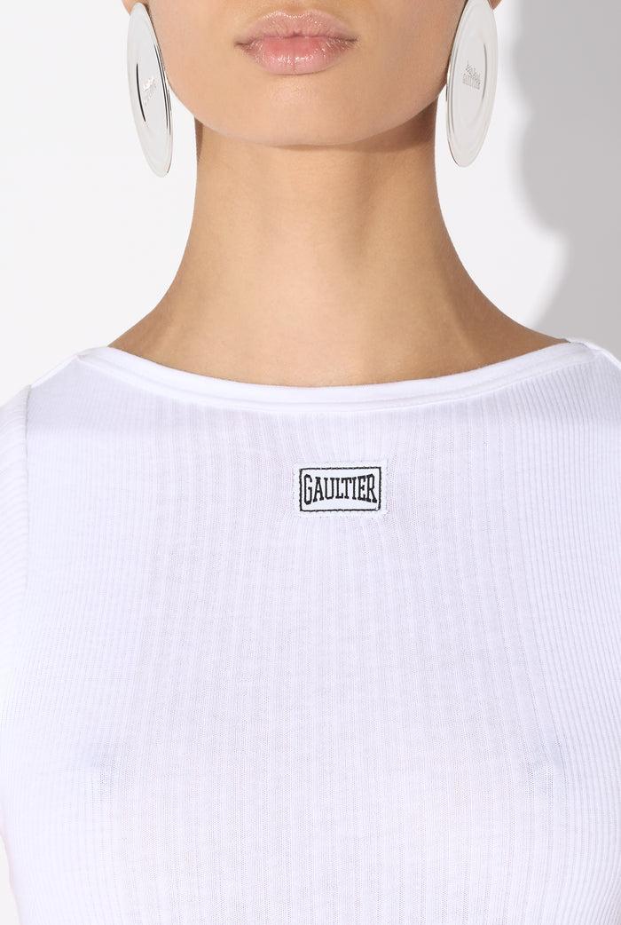 Jean Paul Gaultier Le T-Shirt à Patch Blanc Blanc