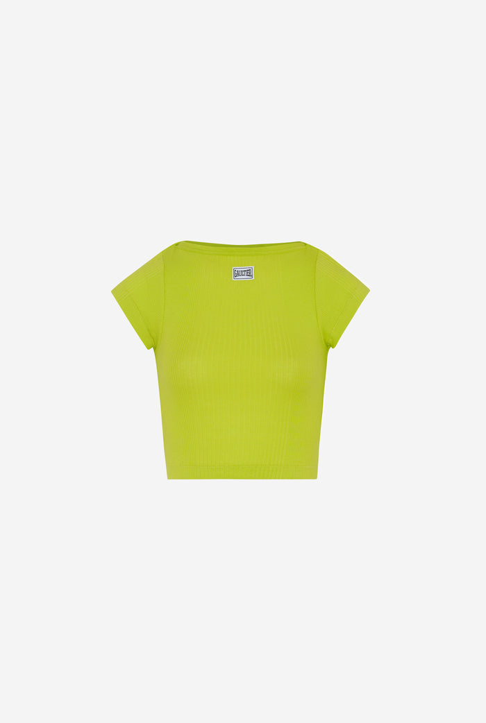 Jean Paul Gaultier Le T-Shirt à Patch Jaune Vert