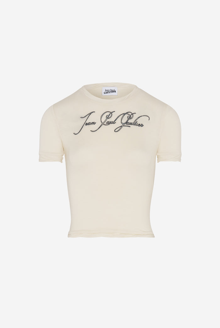 Jean Paul Gaultier Le T-Shirt Tattoo Ecru Écru