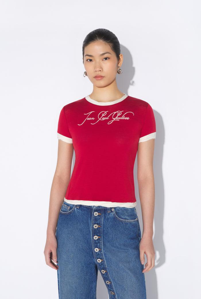 Jean Paul Gaultier Le T-Shirt Tattoo Rouge Rouge