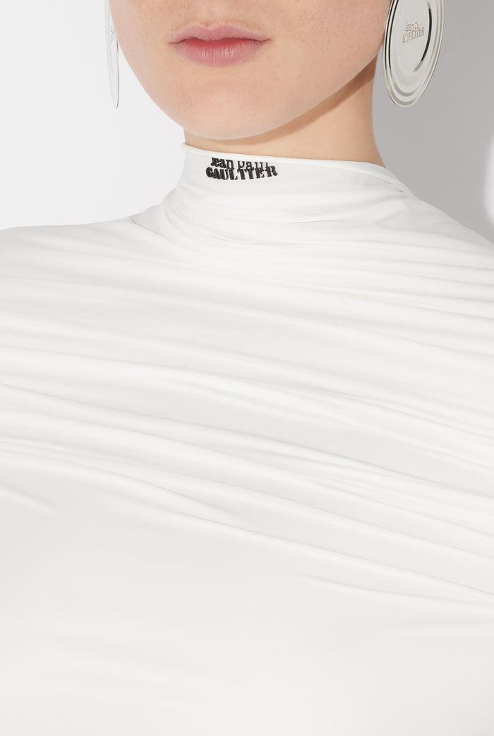 Jean Paul Gaultier Le Top à Franges Blanc