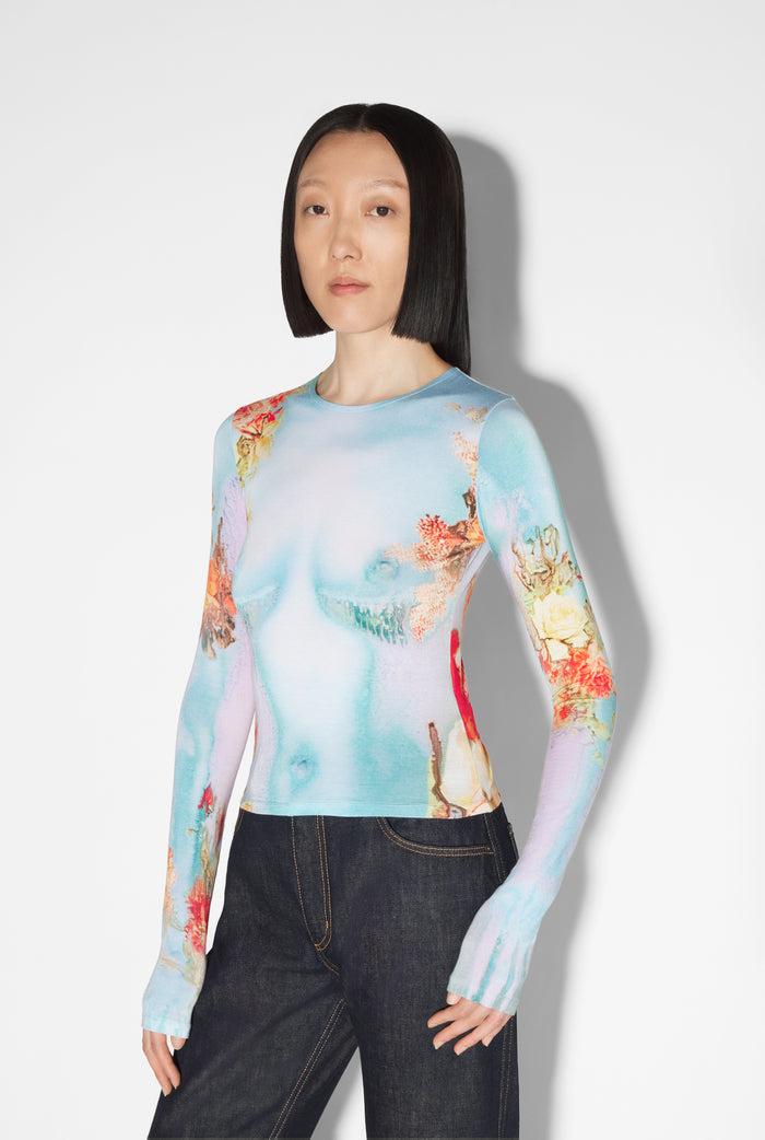 Jean Paul Gaultier Le Top Body Flower Bleu Bleu