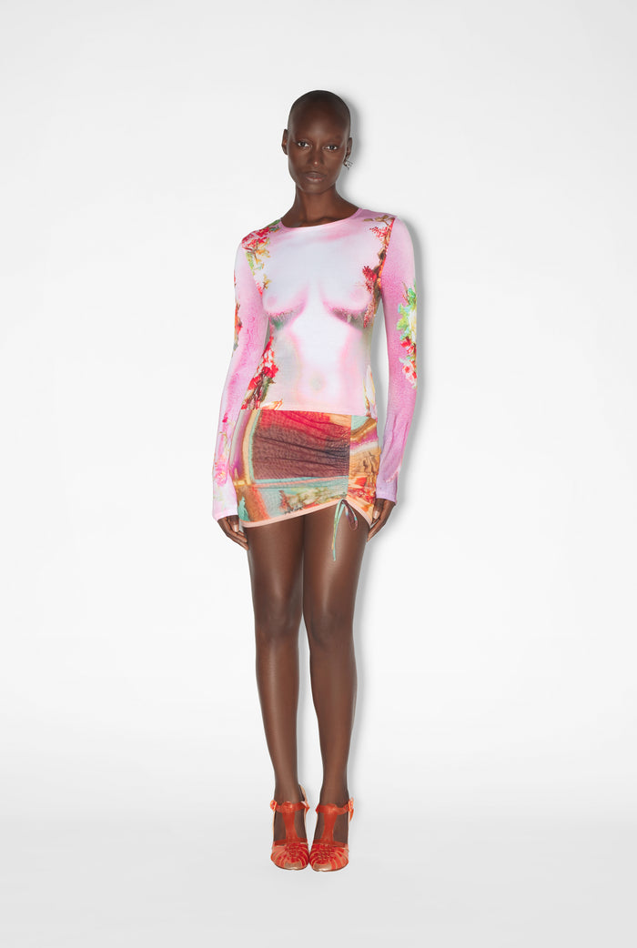 Jean Paul Gaultier Le Top Body Flower Rose Rose