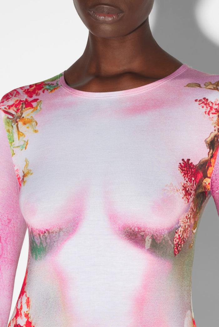 Jean Paul Gaultier Le Top Body Flower Rose Rose