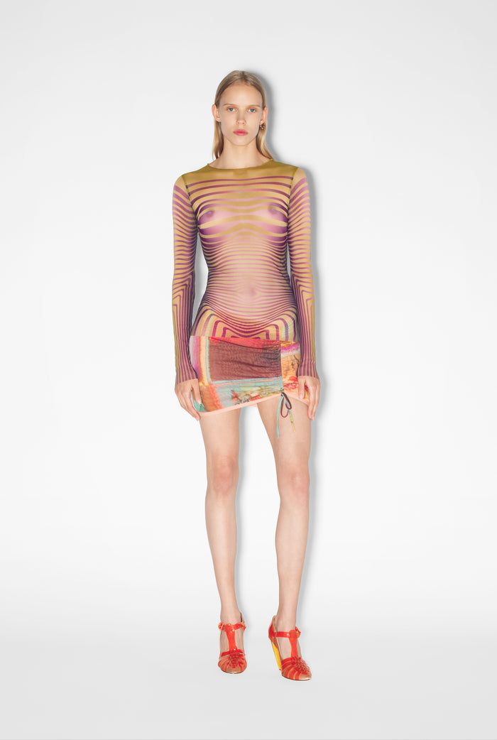 Jean Paul Gaultier Le Top Body Morphing Vert Vert