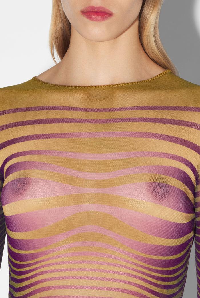 Jean Paul Gaultier Le Top Body Morphing Vert Vert