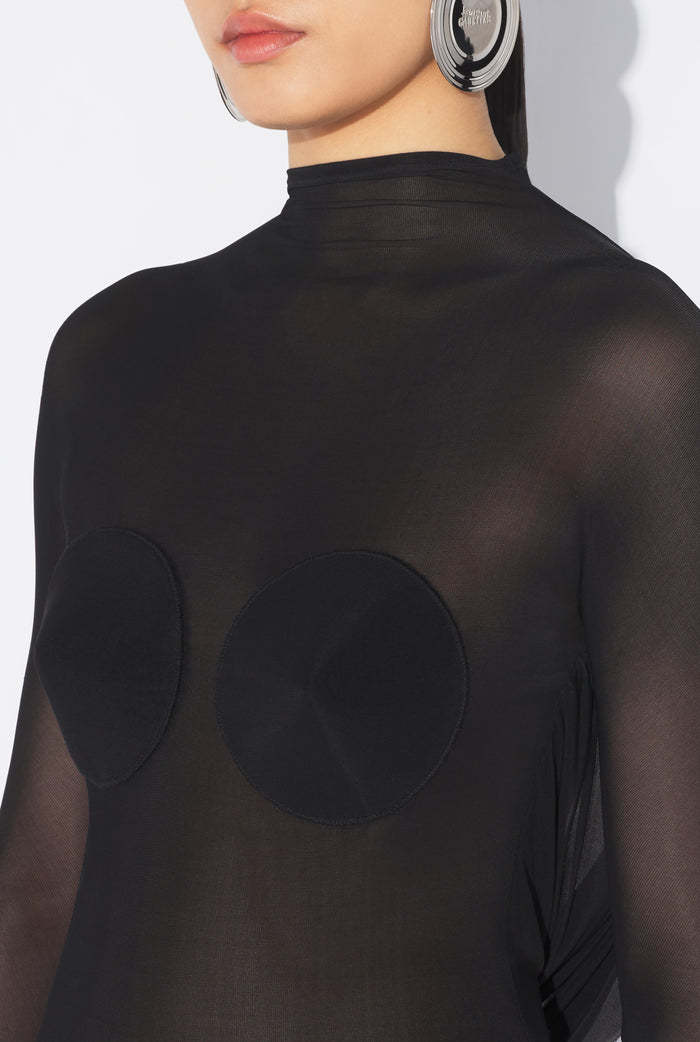 Jean Paul Gaultier Le Top Dos Nu Conique Noir