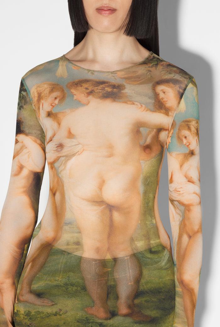 Jean Paul Gaultier Le Top Les Trois Grâces Vert