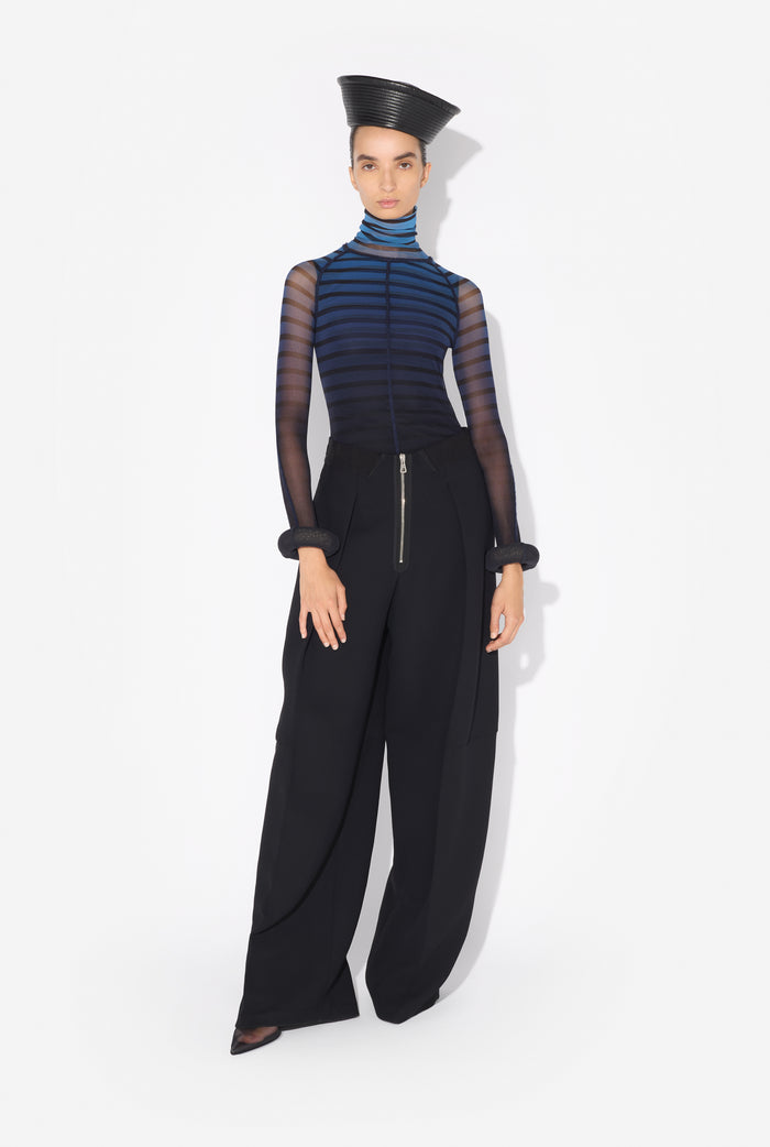Jean Paul Gaultier Le Top Rayé 3D Noir