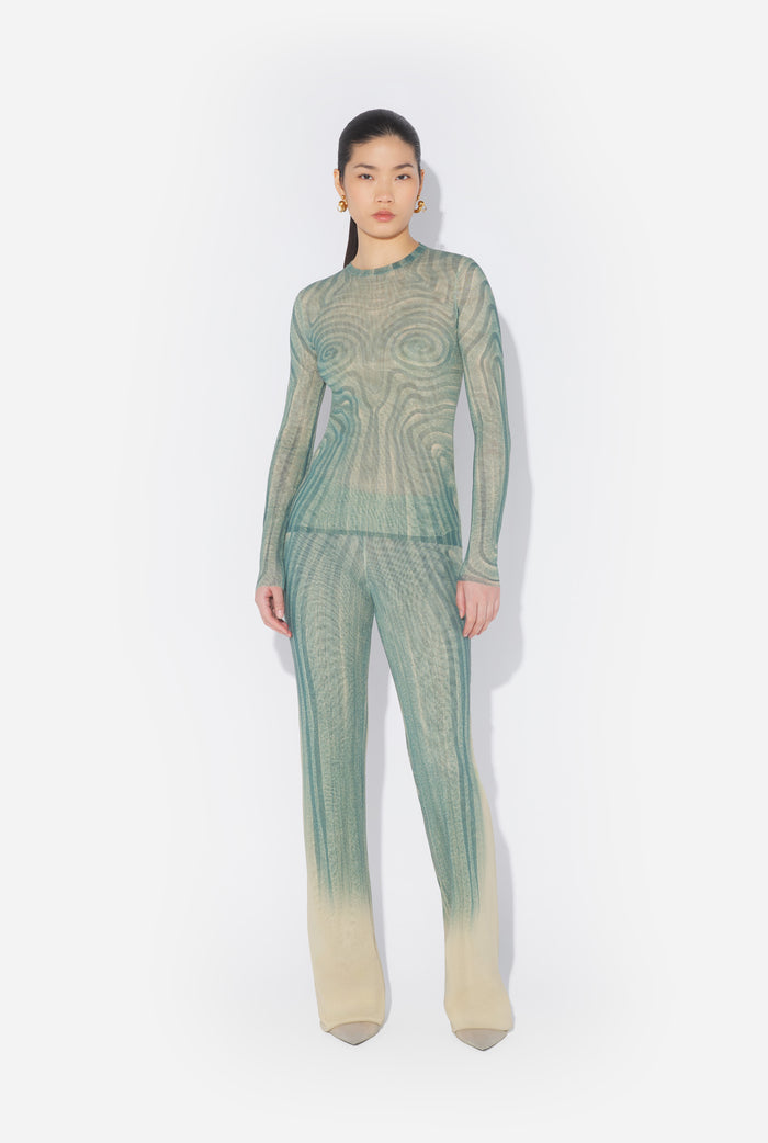 Jean Paul Gaultier Le Top Spirale Bleu Bleu