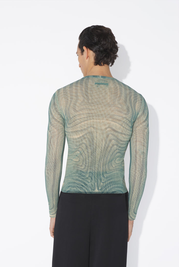 jean paul gaultier Le Top Spirale Bleu Bleu