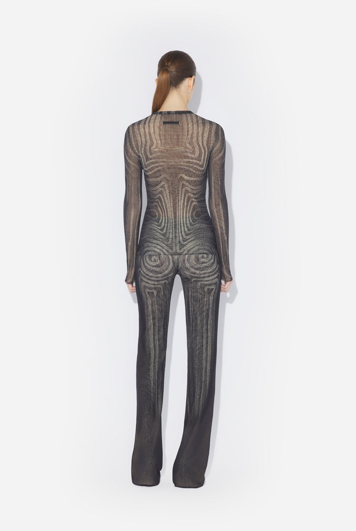 Jean Paul Gaultier Le Top Spirale Noir Noir
