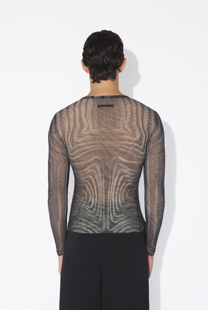 jean paul gaultier Le Top Spirale Noir Noir