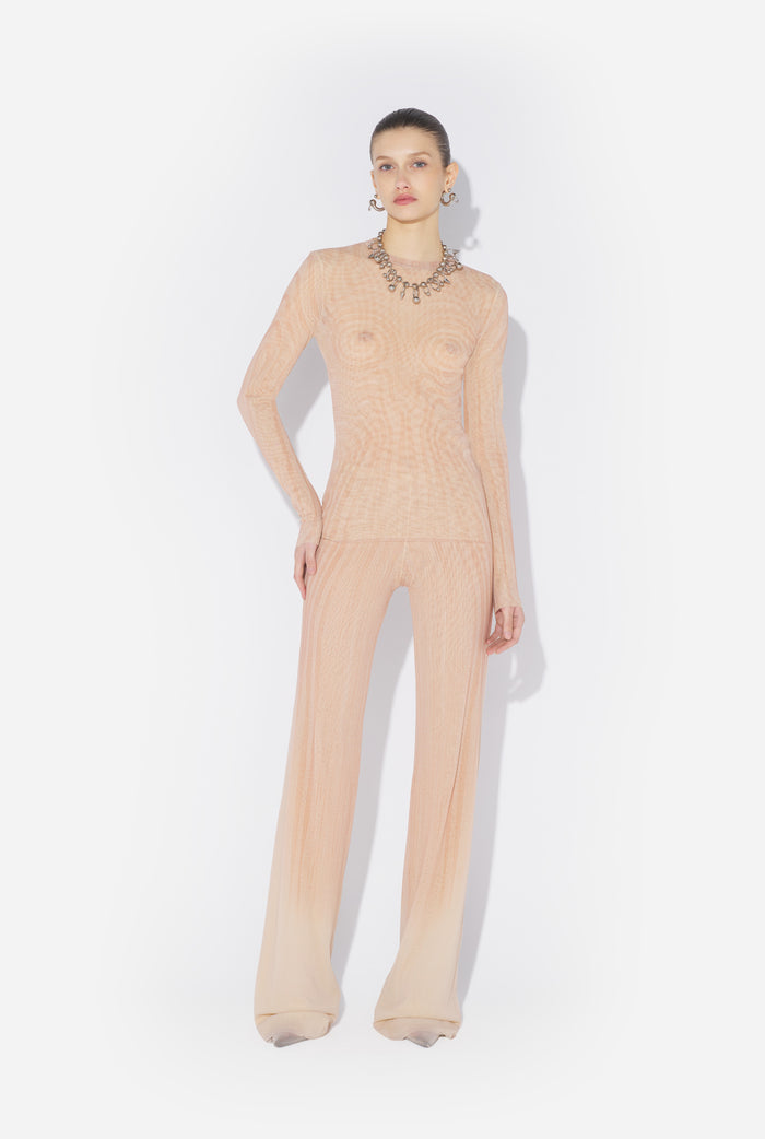 Jean Paul Gaultier Le Top Spirale Rose Rose