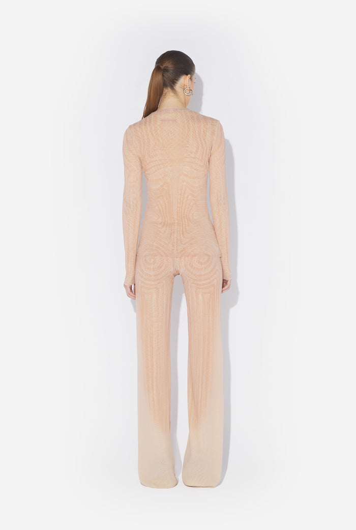 Jean Paul Gaultier Le Top Spirale Rose Rose