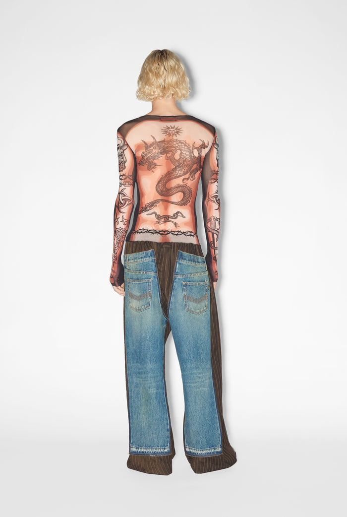 Jean Paul Gaultier Le Top Tattoo Safe Sex Beige