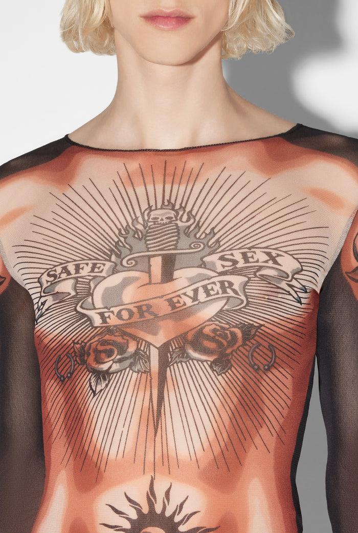 Jean Paul Gaultier Le Top Tattoo Safe Sex Beige