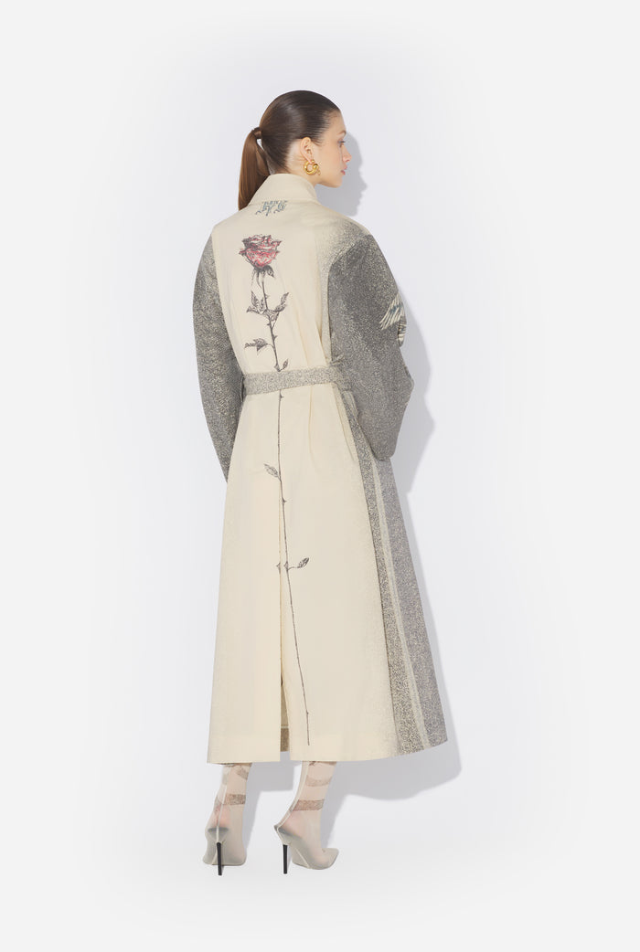 Jean Paul Gaultier Le Trench Multi-Tattoo Écru