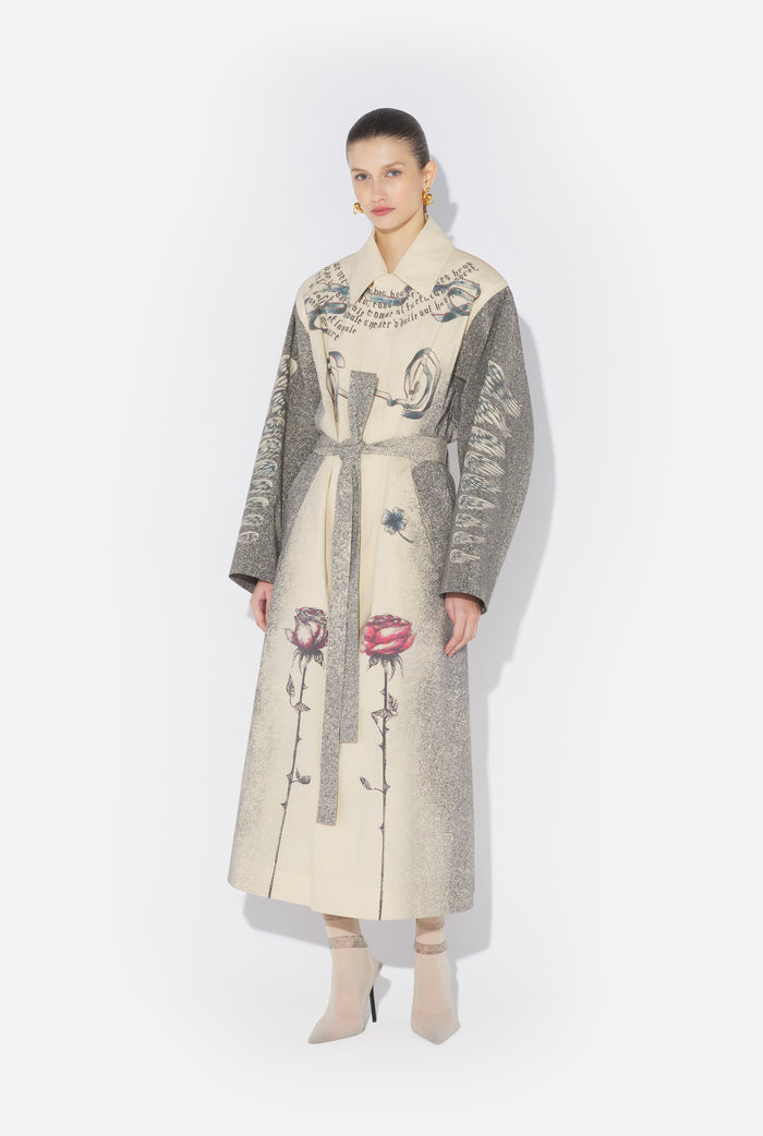 Jean Paul Gaultier Le Trench Multi-Tattoo Écru