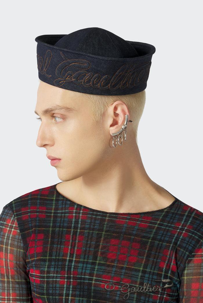 jean paul gaultier La Boucle d'Oreille Gauche Multi-Piercing Gaultier Argent